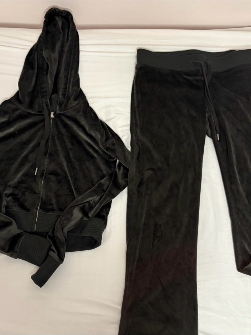 aerie Black Velour Set